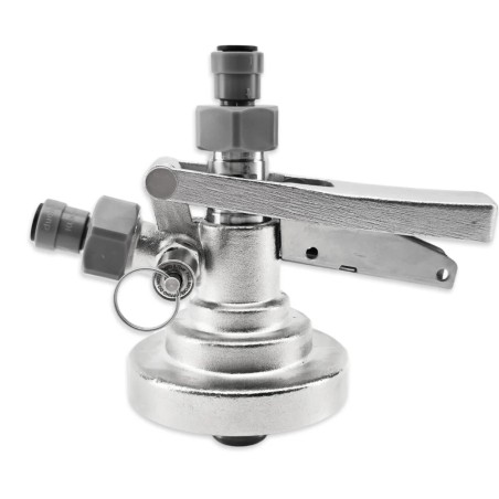 KeyKeg Coupler with PRV (includes 2 threaded fittings and one-way duckbill valve)-KegLand- Kegs, Spares and Accessories