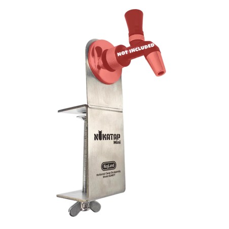 NukaTap Mini - Horizontal Clamp On Assembly-KegLand- Faucets and Shanks