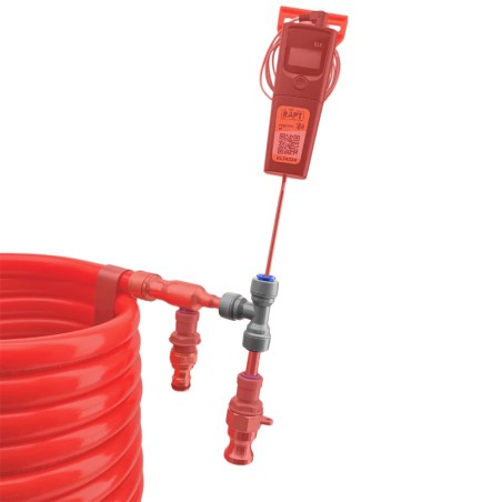 Duotight - 9.5mm (3/8') Thermowell Tee (suits 3.5 - 4.5mm OD Probe)-KegLand- Duotight Fittings