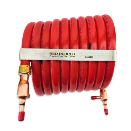 Red Reaper Counter Flow Chiller (PEX / Copper) 9.5mm (3/8") Duotight compatible-KegLand- Wort Chillers