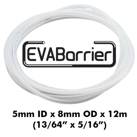 EVABarrier 5mm ID (13/64") x 8mm OD (5/16") x 12M Roll - Double Wall EVA-KegLand- Beer (and Gas) Line