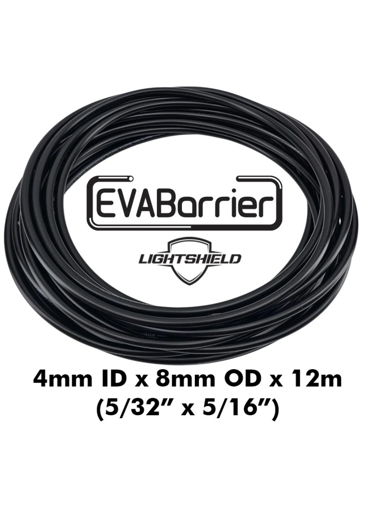 Black Lightshield EVABarrier 6.3mm ID (1/4") x 9.5mm OD (3/8") x 1M (Per Metre) - Double Wall EVA-KegLand- Beer (and Gas) Line