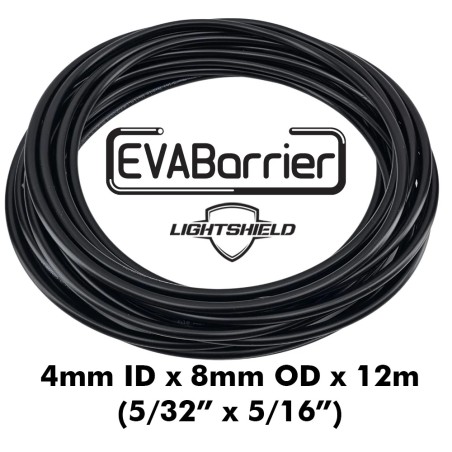 Black Lightshield EVABarrier 6.3mm ID (1/4") x 9.5mm OD (3/8") x 1M (Per Metre) - Double Wall EVA-KegLand- Beer (and Gas) Line