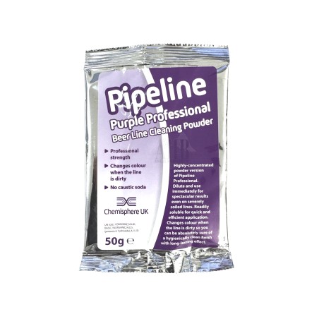Pipeline Professional 50g Beer Line Cleaner Powder (Makes 5L)-- Cleaning / Sanitising