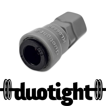 Duotight 8mm (5/16”) Female x FFL Female Thread (to fit MFL Disconnects)-KegLand- Duotight Fittings