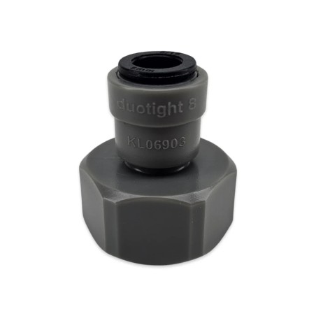 Duotight 8mm (5/16”) Female x 5/8” BSP Female Thread (suits Keg Couplers and Tap Shanks)-KegLand- Duotight Fittings