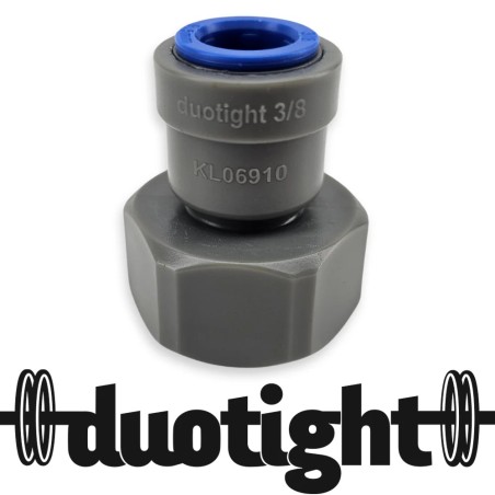 Duotight 9.5mm (3/8”) Female x 5/8” BSP Female Thread (suits Keg Couplers and Tap Shanks)-KegLand- Duotight Fittings
