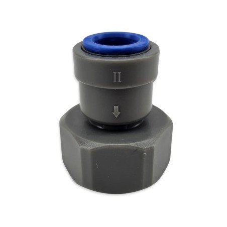 Duotight 9.5mm (3/8”) Female x 5/8” BSP Female Thread (suits Keg Couplers and Tap Shanks)-KegLand- Duotight Fittings