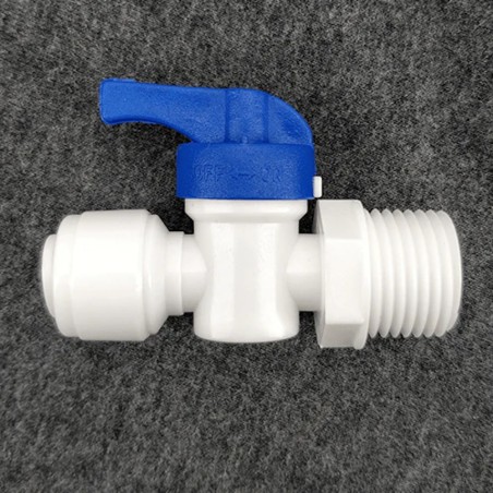 Duotight 9.5mm (3/8”) Female x 1/2'' BSP Male Thread Ball Valve-KegLand- Duotight Fittings