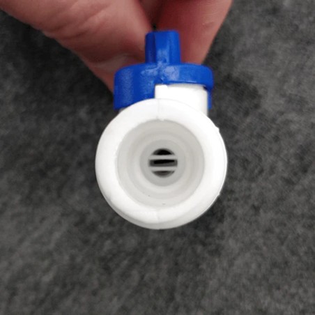Duotight 9.5mm (3/8”) Female x 1/2'' BSP Male Thread Ball Valve-KegLand- Duotight Fittings