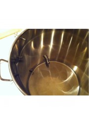 100L Stainless Steel Pot with Tap and Sight Glass