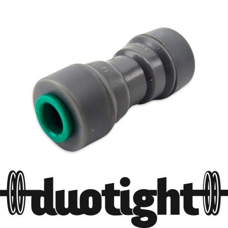 Duotight 6.35mm (1/4'') Female x 6.35mm (1/4'') Female Push In Joiner-KegLand- Duotight Fittings