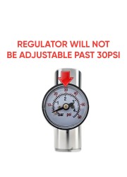 Mini Duotight Regulator - 6.35mm (1/4'') Suits 16g and 74g Bulbs-KegLand- Gas Regulators