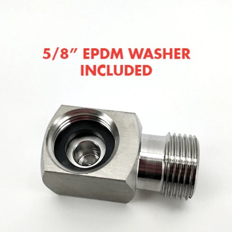 Keg Coupler Low Profile Elbow Bend-KegLand- Kegs, Spares and Accessories