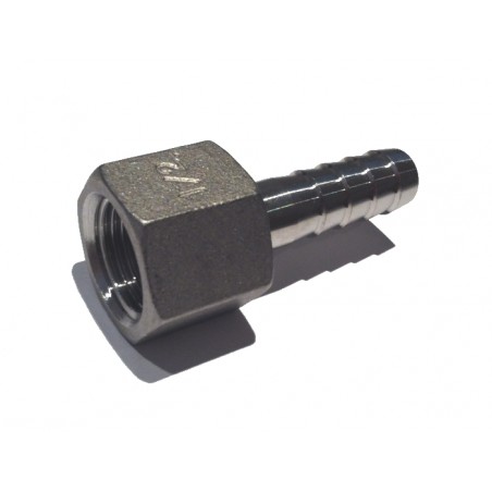 1/2" BSP Female Hose Tail Stainless Steel SS316-- Stainless Steel Fittings