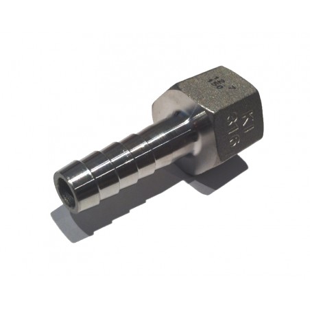 1/2" BSP Female Hose Tail Stainless Steel SS316-- Stainless Steel Fittings