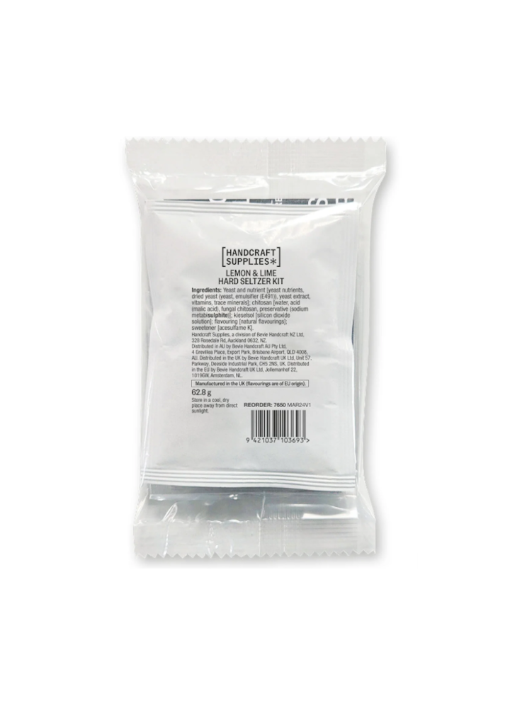 HS Hard Seltzer Pack - Lemon & Lime-Handcraft Supplies- Hard Seltzer Kits
