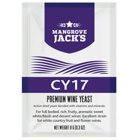MJ Premium Wine Yeast CY17 - 8g-Mangrove Jack's- Yeasts
