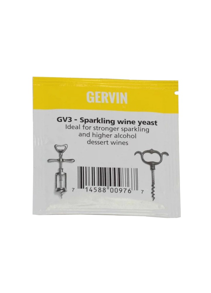 Gervin GV3 Sparkling Wine Yeast - 5g-Muntons- Yeasts