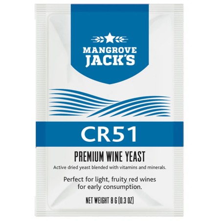 MJ Premium Wine Yeast CR51 - 8g-Mangrove Jack's- Yeasts