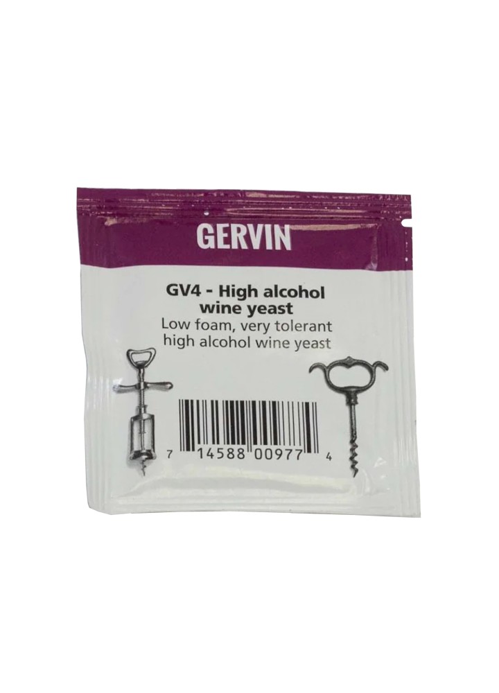 Gervin GV4 High Alcohol Wine Yeast - 5g-Muntons- Yeasts