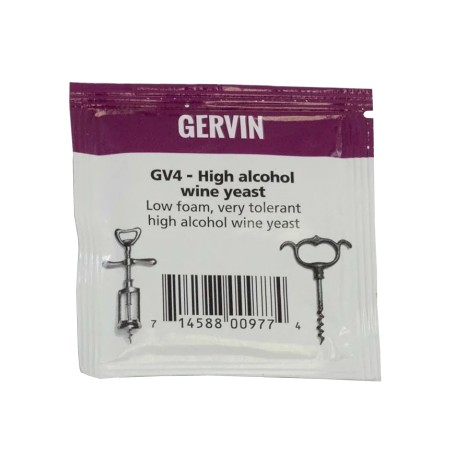 Gervin GV4 High Alcohol Wine Yeast - 5g-Muntons- Yeasts