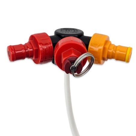PCO38 Gen2 Black Elbow Cap Insert - Dip Tube to Carbonation Cap Joiner (For Oxebar 4L & 8L)-KegLand- Oxebar PET Kegs
