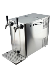 SS Benchy Glycol - Double Tap Bench Top Keg Dispenser 240V (With SS Nukatap FC Taps)-KegLand- Gycol Chillers & Cooling