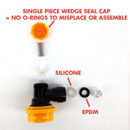 Duotight 6.35mm (1/4") Liquid Ball Lock Disconnect-KegLand- Ball Lock Disconnect Fittings