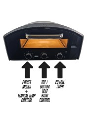 HIZO NEO - E13 Electric Pizza Oven (Stealth Black)-HIZO- Pizza Equipment