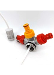 Mini Keg SS Low Profile Ball Lock Tapping Head Kit-KegLand- Growlers