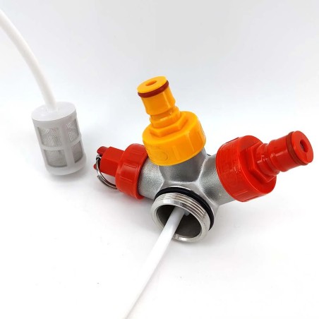 Mini Keg SS Low Profile Ball Lock Tapping Head Kit-KegLand- Growlers