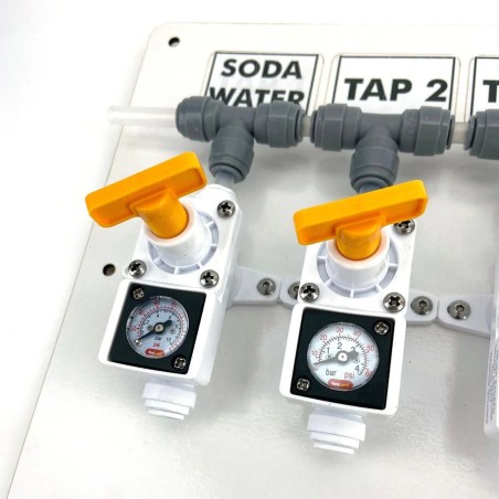 4 Output Gas Board/Display-KegLand- Gas Regulators & Parts