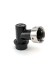 Ball Lock Disconnect (Black/Liquid) - With Integrated Tap Shank & Collar-KegLand- Ball Lock Disconnect Fittings
