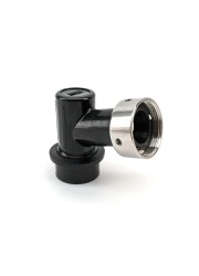 Ball Lock Disconnect (Black/Liquid) - With Integrated Tap Shank & Collar-KegLand- Ball Lock Disconnect Fittings