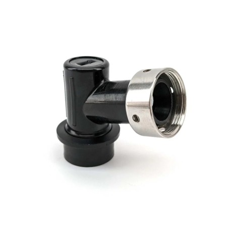 Ball Lock Disconnect (Black/Liquid) - With Integrated Tap Shank & Collar-KegLand- Ball Lock Disconnect Fittings