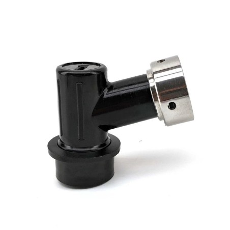 Ball Lock Disconnect (Black/Liquid) - With Integrated Tap Shank & Collar-KegLand- Ball Lock Disconnect Fittings