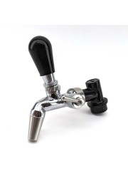 Ball Lock Disconnect (Black/Liquid) - With Integrated Tap Shank & Collar-KegLand- Ball Lock Disconnect Fittings