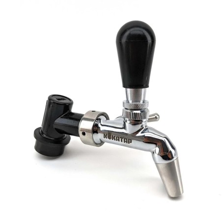 Ball Lock Disconnect (Black/Liquid) - With Integrated Tap Shank & Collar-KegLand- Ball Lock Disconnect Fittings