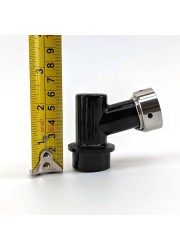 Ball Lock Disconnect (Black/Liquid) - With Integrated Tap Shank & Collar-KegLand- Ball Lock Disconnect Fittings