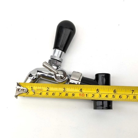 Ball Lock Disconnect (Black/Liquid) - With Integrated Tap Shank & Collar-KegLand- Ball Lock Disconnect Fittings