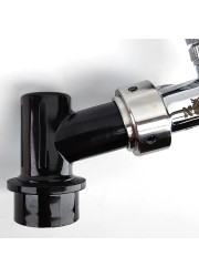 Ball Lock Disconnect (Black/Liquid) - With Integrated Tap Shank & Collar-KegLand- Ball Lock Disconnect Fittings