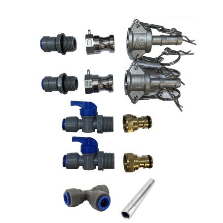 Red Reaper Chiller Thermowell Tee and Camlock and Garden Hose Connection Kit-KegLand- Wort Chillers