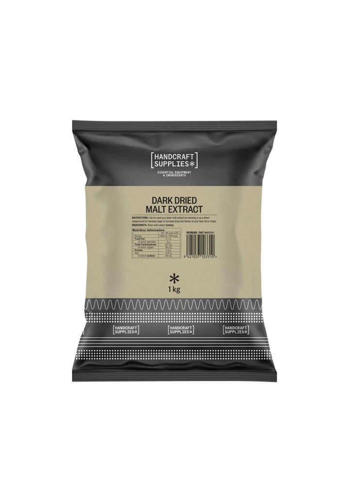 HS Dark Dry Malt Extract (DME) - 1kg-Handcraft Supplies- Malt Extract