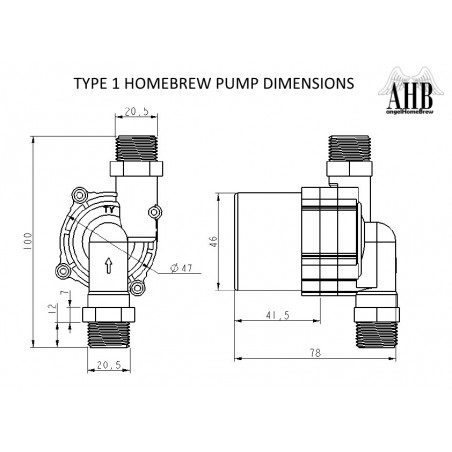 12V Homebrew pompe de type 1