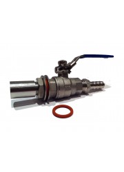 2 Piece 1/2" Weldless Tap Kit Stainless Steel SS316-Angel Homebrew- Valves and Tap Kits