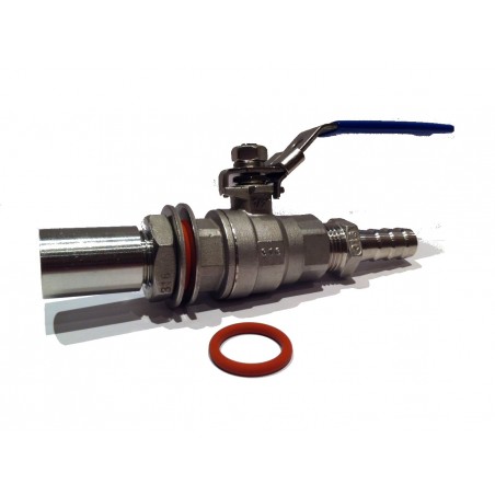 2 Piece 1/2" Weldless Tap Kit Stainless Steel SS316-Angel Homebrew- Valves and Tap Kits