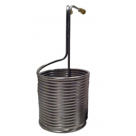 NY Brew Supply Stainless Steel Wort Chiller Silver 3/8 x 50 