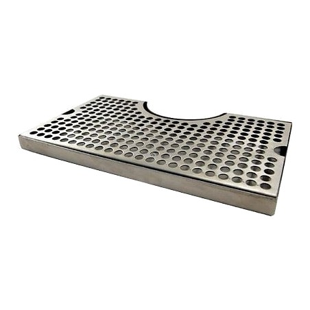 30cm Stainless Steel Drip Tray with Cut Out-KegLand- Drip Trays