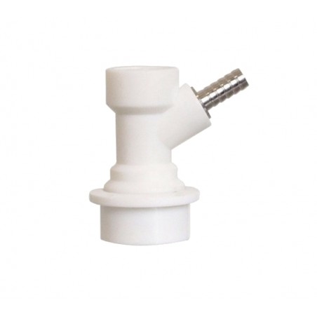 Ball Lock Gas Disconnect (1/4" Barb)-KegLand- Ball Lock Disconnect Fittings